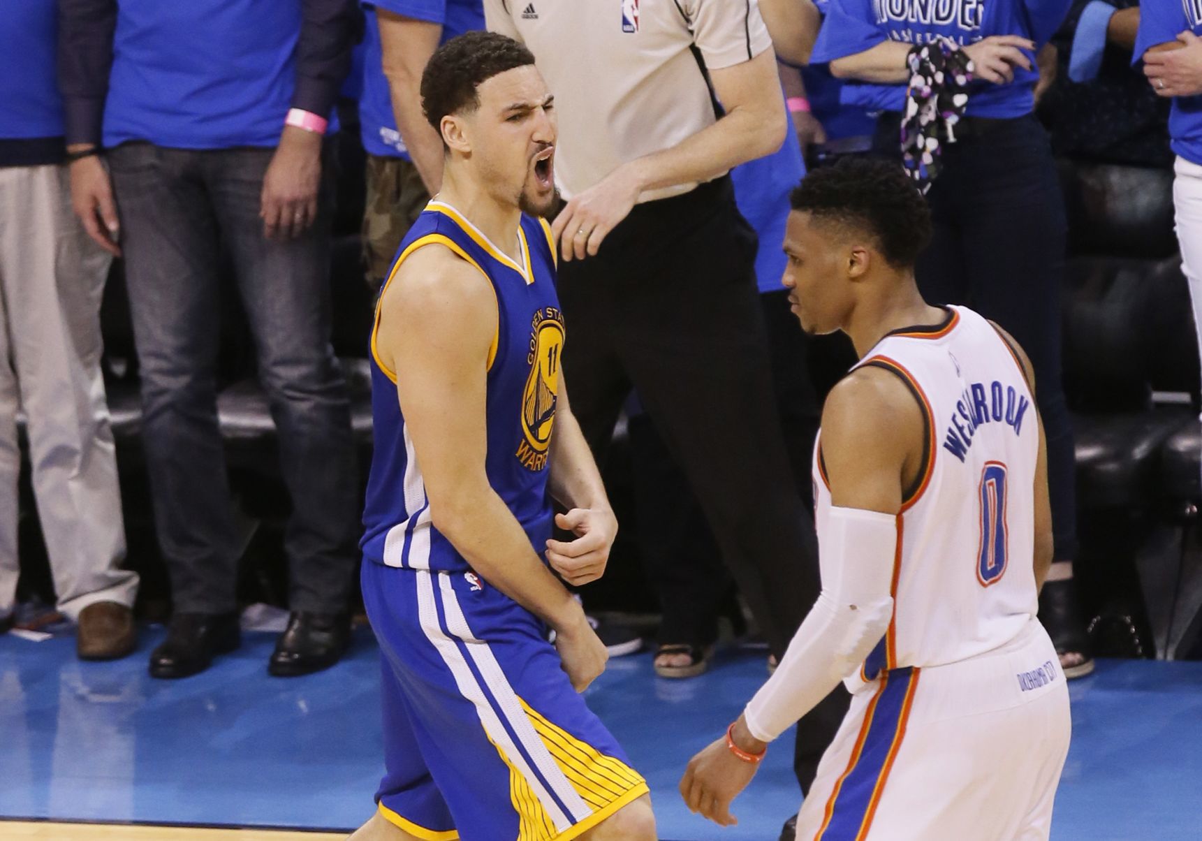 2016: Warriors' Klay Thompson scores 41 points on 11 3-pointers to force Game 7